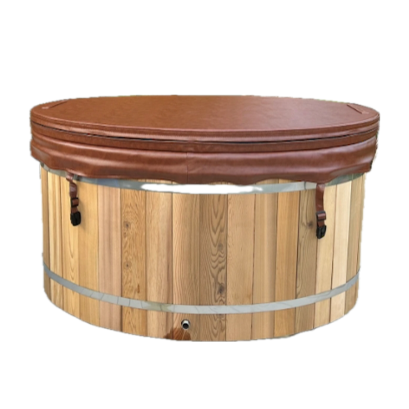 Oval Cedar Cold Plunge With Chiller